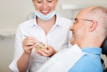 man getting teeth worked on